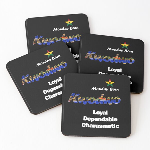 Item preview, Monday Born Ghanaian Male Name 'Kwodwo' in Blue designed and sold by WhoWeAre.