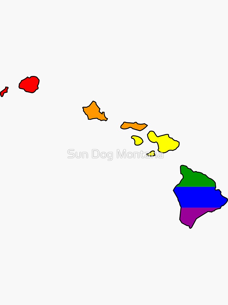 "Hawaii Pride!" Sticker for Sale by somekindofguru Redbubble