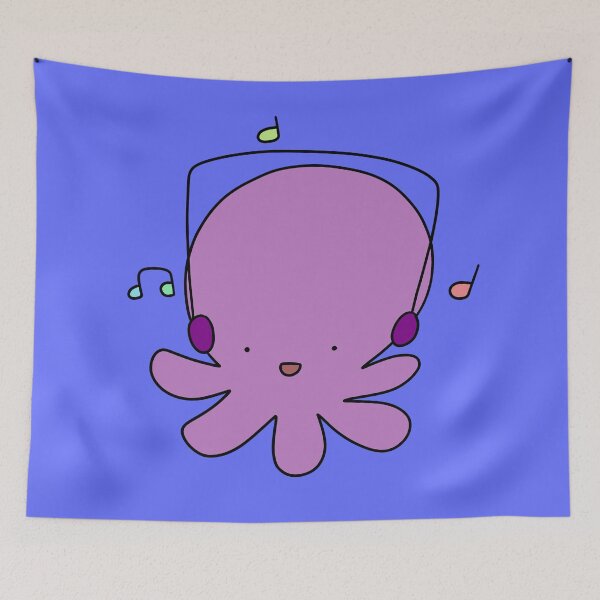 Item preview, Dancing Headphones Octopus designed and sold by SaradaBoru.