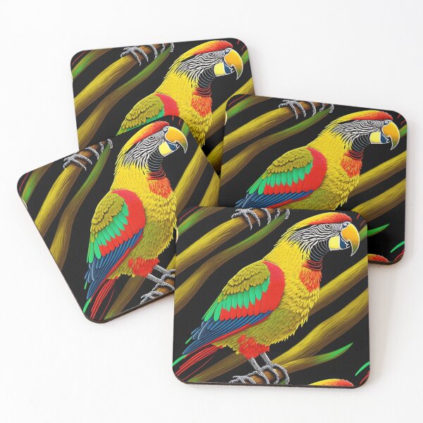 Item preview, Everybirdy golder birds pattern embroidered 08_S40 designed and sold by CreArtorium.