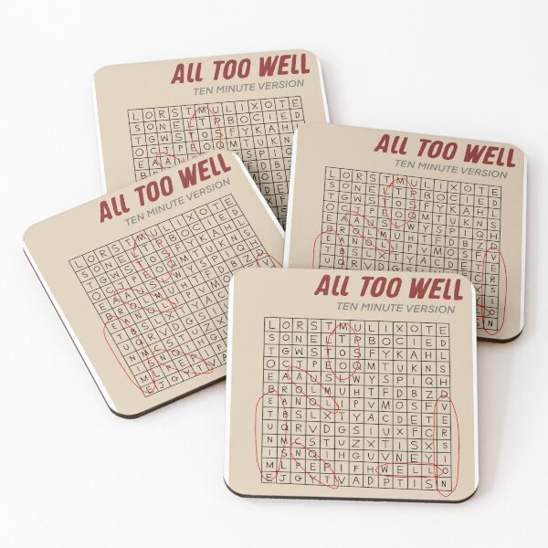Item preview, All Too Well 10 Minute Version Taylor Swift Crossword Puzzle Sticker designed and sold by Em Natale.