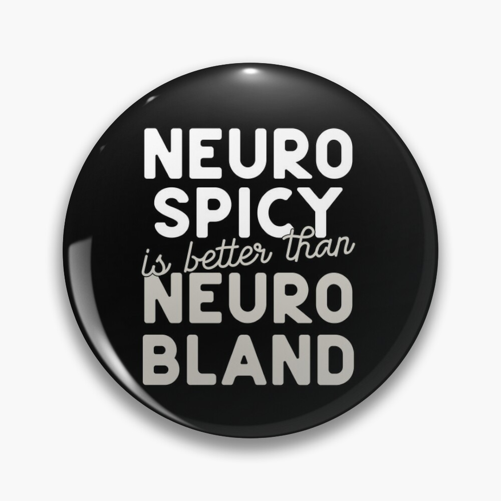 Neurospicy Enamel Pin, Cute Enamel Pin, Neurodiversity Pin