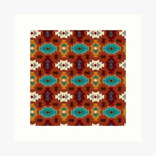 Aperçu de l'œuvre Motif amérindien Navajo créée et vendue par Jumbodeals.