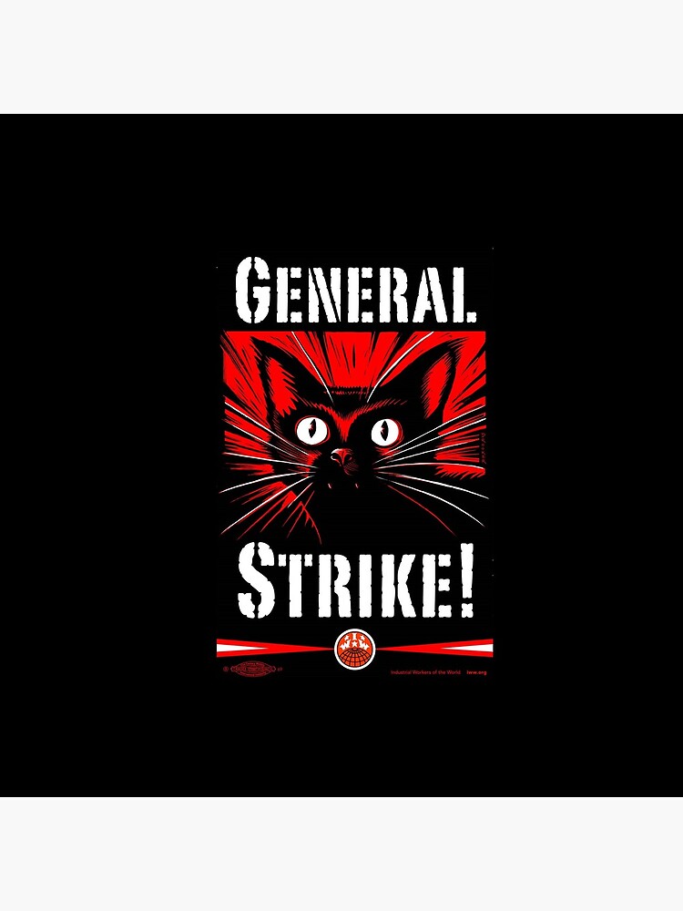 Iww General Strike Sabocat Clock For Sale By Innawoods Redbubble