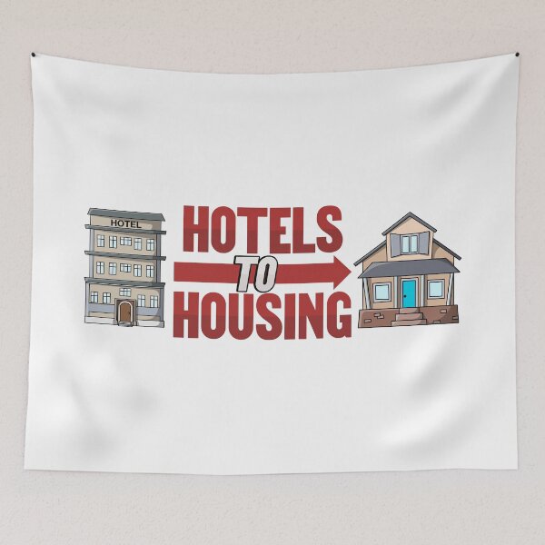 Item preview, Hotels To Housing - Help The Homeless designed and sold by Picket Club.