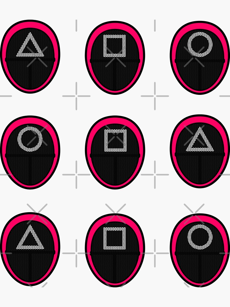 "Squid Game Sticker Pack" Sticker for Sale by muskitt | Redbubble