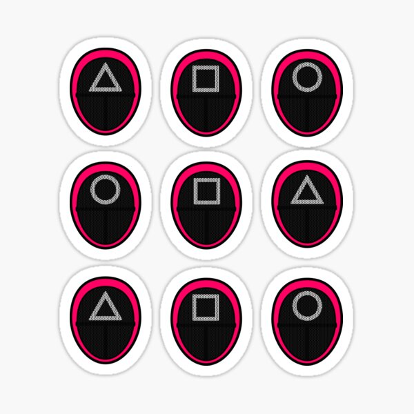 "Squid Game Sticker Pack" Sticker for Sale by muskitt | Redbubble