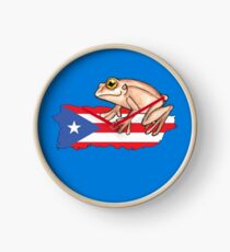 El Coqui de Puerto Rico Clock