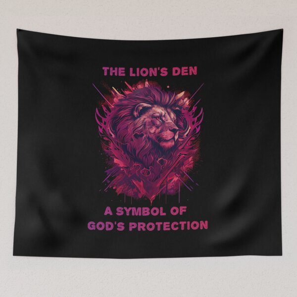 Item preview, Dramatic Lion Design with a Message of God's Protection designed and sold by Art4Christ.