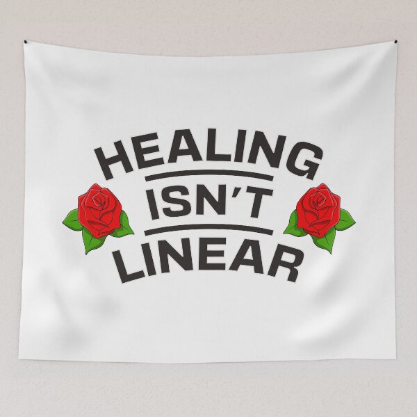Item preview, Healing Isn't Linear - Self Love designed and sold by Picket Club.