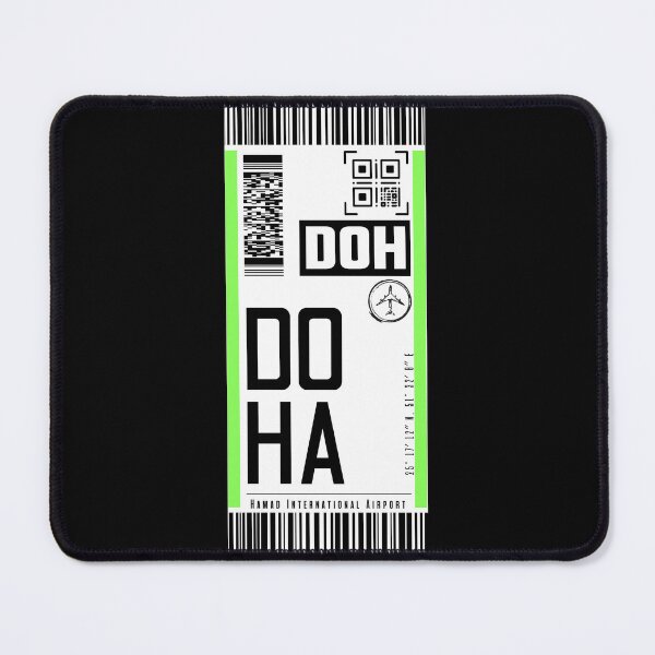 Item preview, DOHA DOH qatar classic luggage tag traveler sticker designed and sold by LeddsoDello.