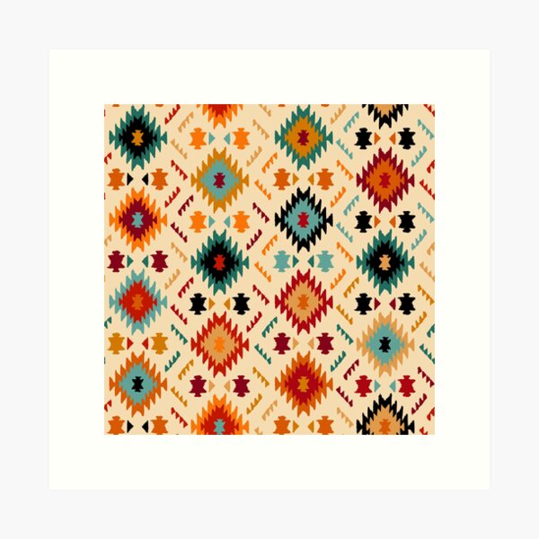 Aperçu de l'œuvre Motif amérindien Navajo créée et vendue par Jumbodeals.