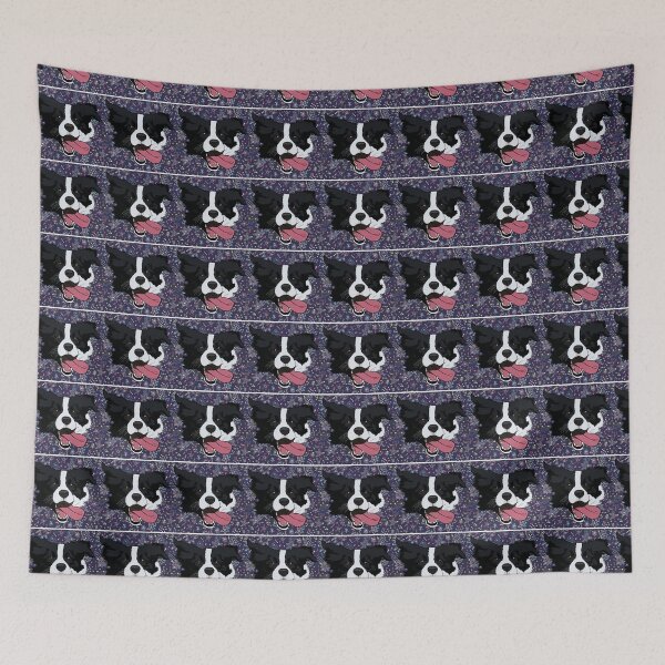 Item preview, Border collie new-years pattern designed and sold by LeahcarsArt.