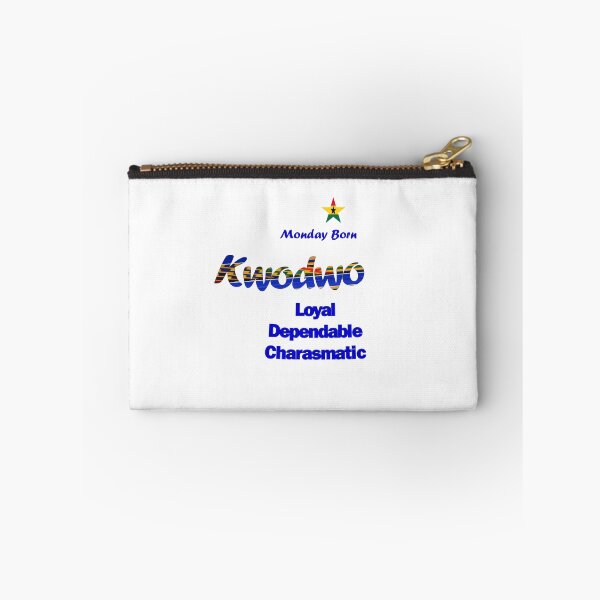 Item preview, Monday Born Ghanaian Male Name 'Kwodwo' in Blue designed and sold by WhoWeAre.