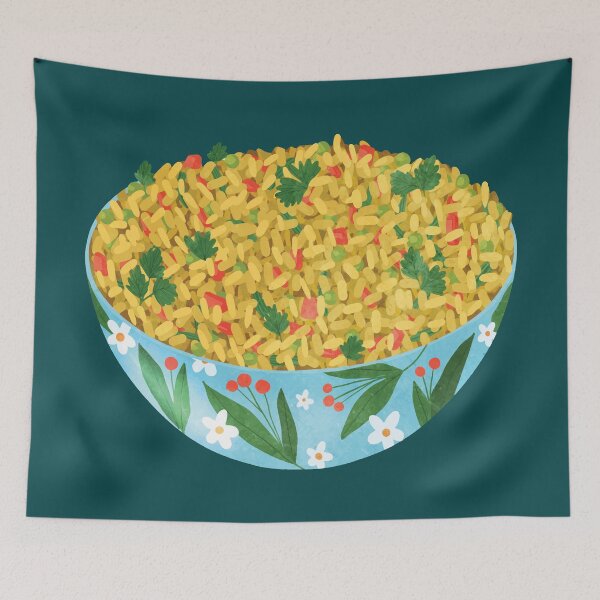 Item preview, Bowl Of Rice Pilaf designed and sold by Alicia Chee.