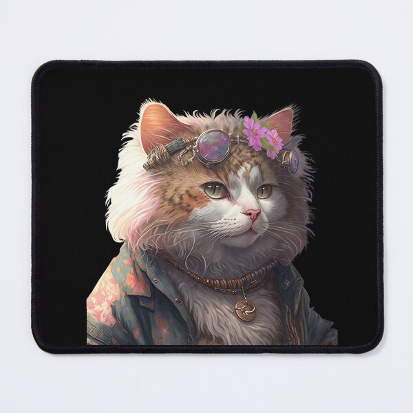 Item preview, Hippie cat designed and sold by AnimalArtPhotos.