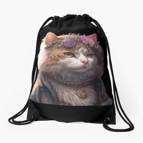 Item preview, Hippie cat designed and sold by AnimalArtPhotos.