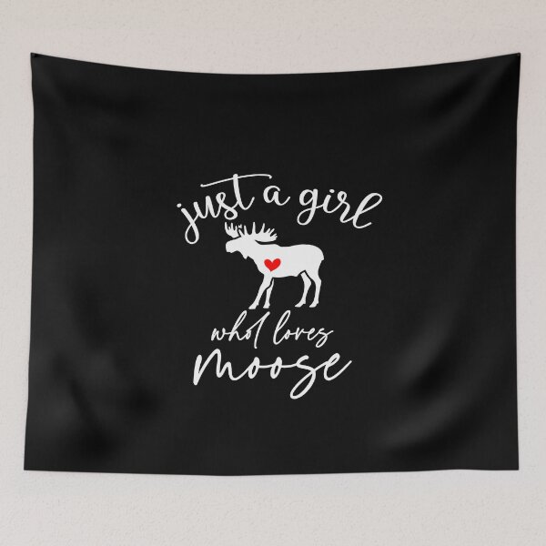 Item preview, Just a Girl Who Loves Moose, Moose Lover Gift, Moose Birthday Gift designed and sold by Soul-Inspirer.