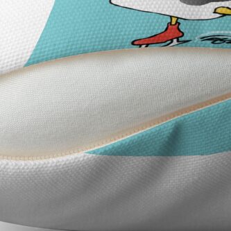 Alternate view of Penguin On Ice Floor Pillow