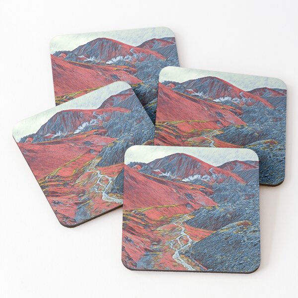 Item preview, Landmannalaugar Iceland Volcano AI Art designed and sold by NicBucci.