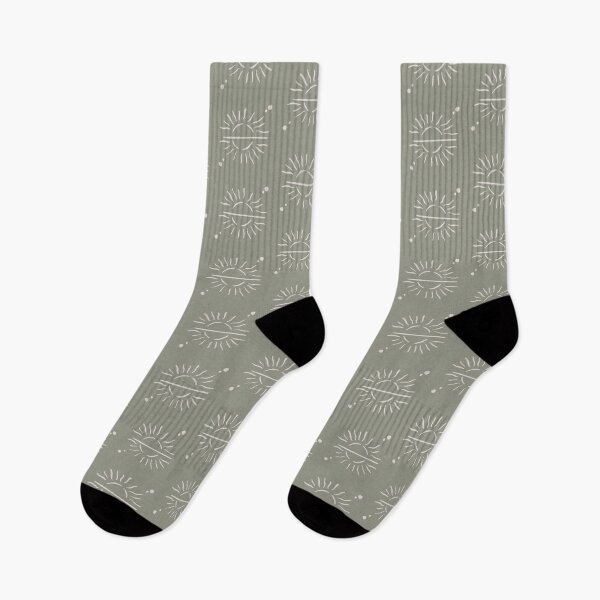 Item preview, Cosmic Sun Polka Dots Design Soft Aesthetic In Muted Colors Sage Green designed and sold by scorpiolane.