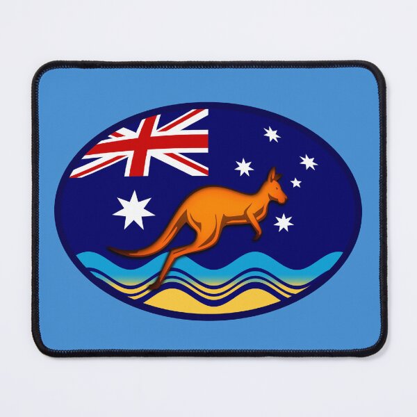 Item preview, Kangaroo Oval flag designed and sold by rainsdesigns.