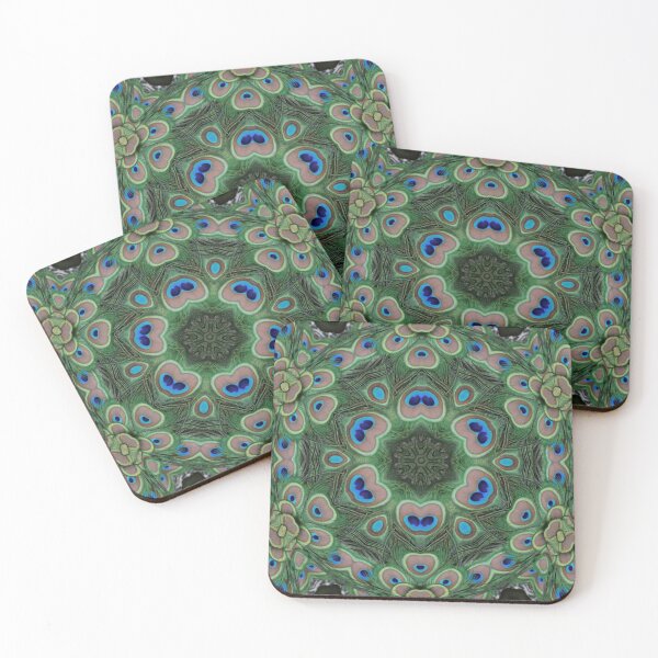 Item preview, Javan Green Peafowl  kaleidoscope  designed and sold by Sharon the Zoo Lady Photography .
