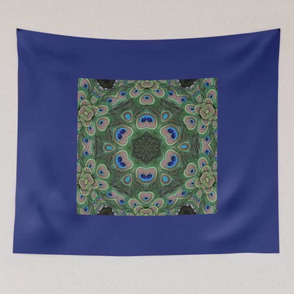 Item preview, Javan Green Peafowl  kaleidoscope  designed and sold by Sharon the Zoo Lady Photography .