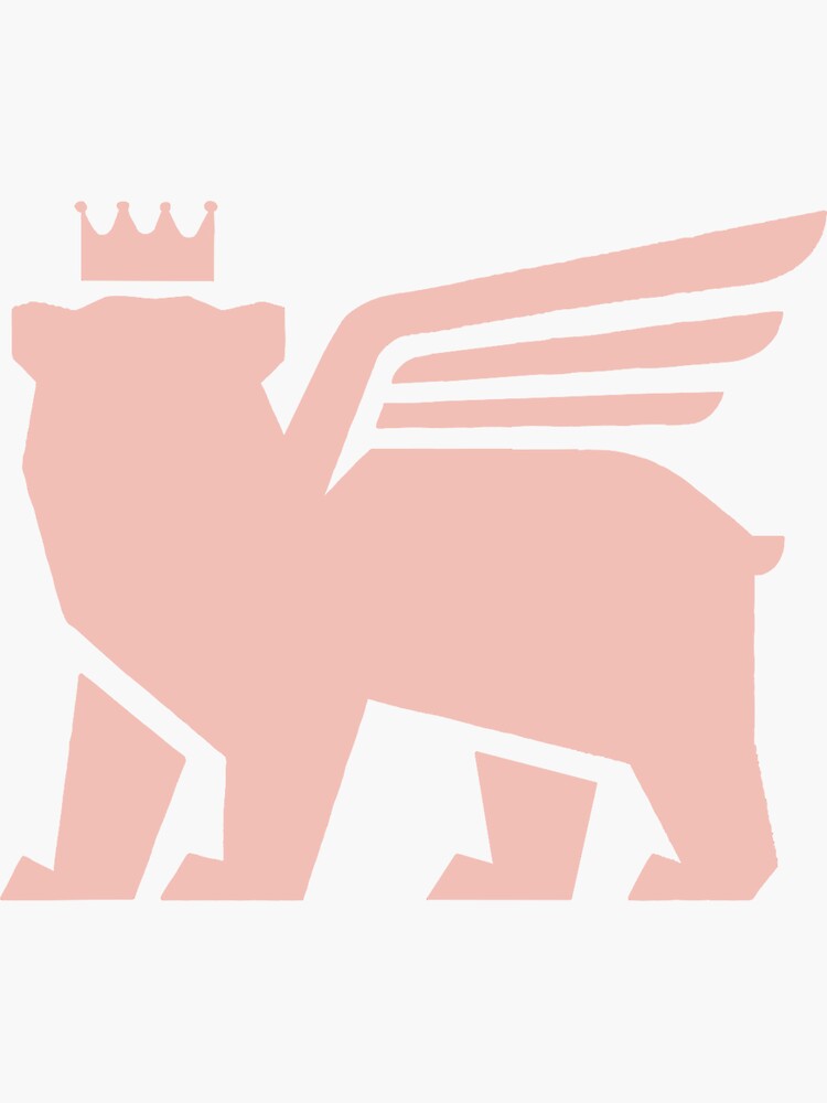 pink stanley bear logo Sticker for Sale by elladitraglia