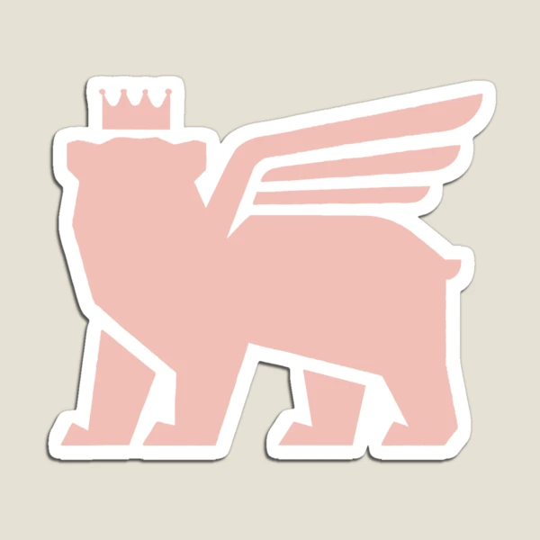 pink stanley bear logo Sticker for Sale by elladitraglia