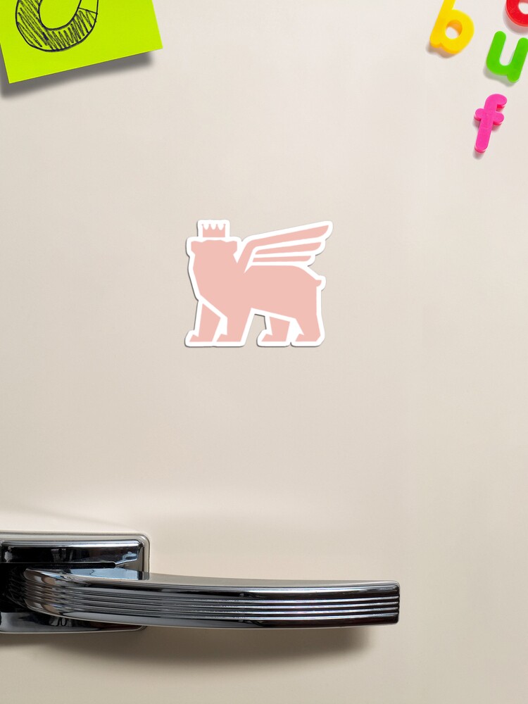 pink stanley bear logo Sticker for Sale by elladitraglia