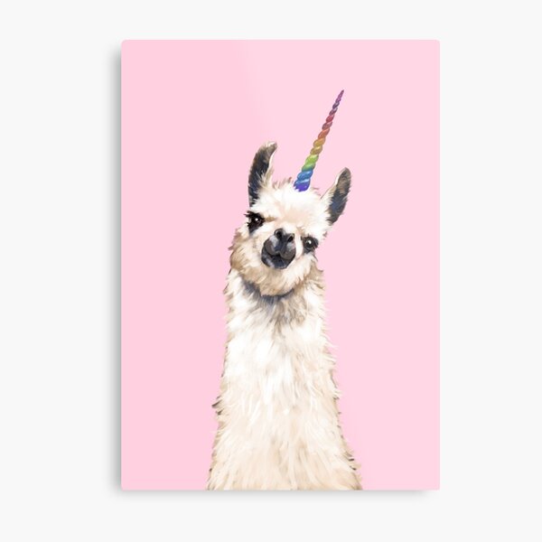 Funny Llama Wall Art Redbubble
