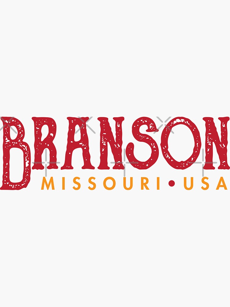 "Branson Missouri" Sticker for Sale by Futurebeachbum Redbubble