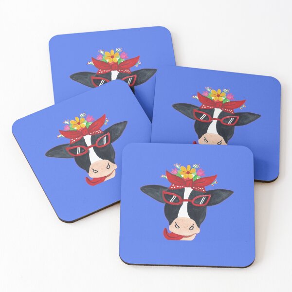 Item preview, Cow with Flower Crown designed and sold by TheCatmeow2000.