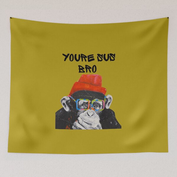 Item preview, Youre Sus Bro Monkey Design designed and sold by t1n3333.