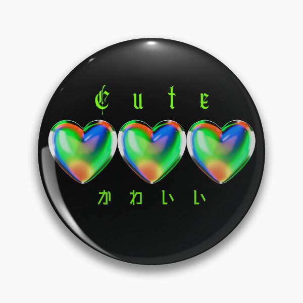 Item preview, Cute glass hearts rainbow y2k style design  designed and sold by VantaTheArtist.