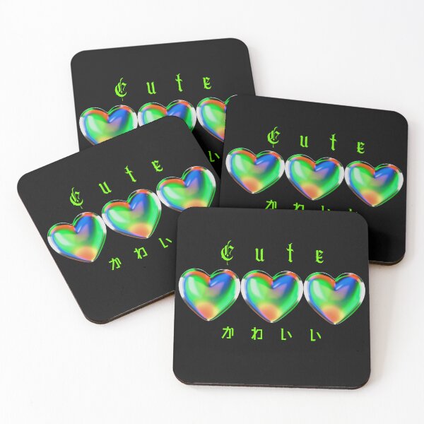 Item preview, Cute glass hearts rainbow y2k style design  designed and sold by VantaTheArtist.