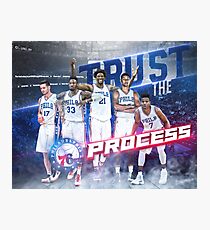 The Process Sixers Embiid Basketball Art Photographic Print