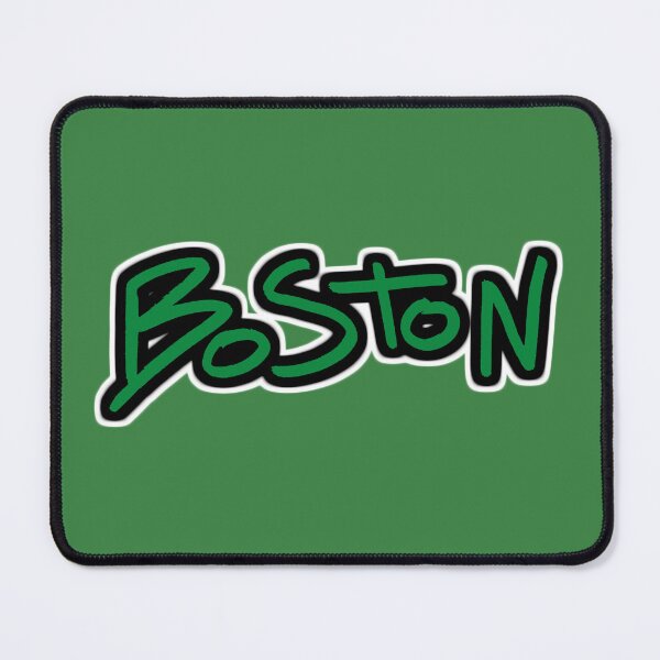 Item preview, Boston Text Green Basketball designed and sold by LockedUp.