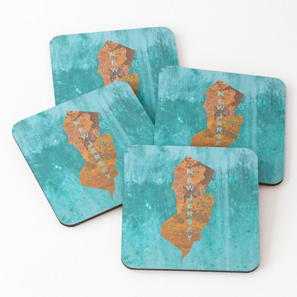 Item preview, New Jersey Rust on Teal designed and sold by Elisabeth Lucas.