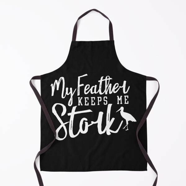 Item preview, My Feather Keeps Me Stork, Funny Bird Pun Ver II designed and sold by FlinArt.
