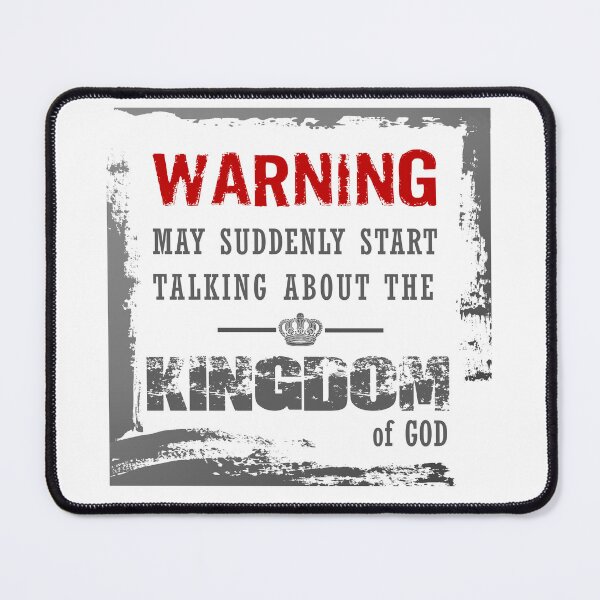 Item preview, Warning - Suddenly Start Talking About the Kingdom of God - Christian T-shirt designed and sold by Chez-Creations.