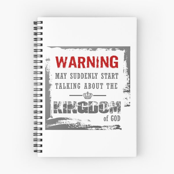 Item preview, Warning - Suddenly Start Talking About the Kingdom of God - Christian T-shirt designed and sold by Chez-Creations.