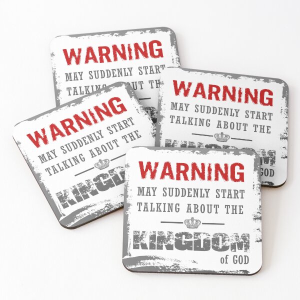Item preview, Warning - Suddenly Start Talking About the Kingdom of God - Christian T-shirt designed and sold by Chez-Creations.