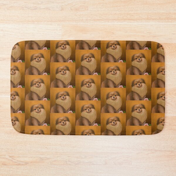 Item preview, Pomeranian with flower designed and sold by Oohshinythings.