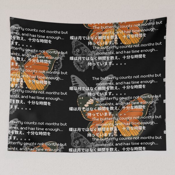 Item preview, A butterfly counts not months but moments quote y2k style design  designed and sold by VantaTheArtist.