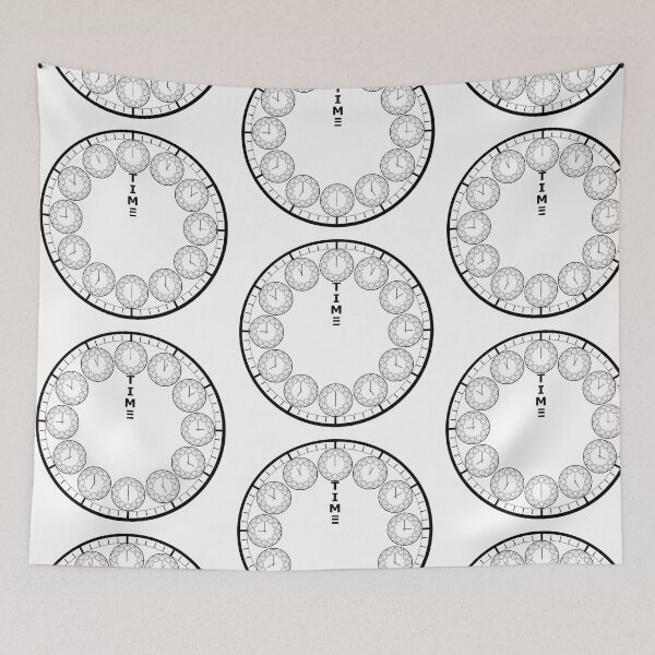 Item preview, Reflection on time, now and the face of a clock designed and sold by TJ Devadatta Best.