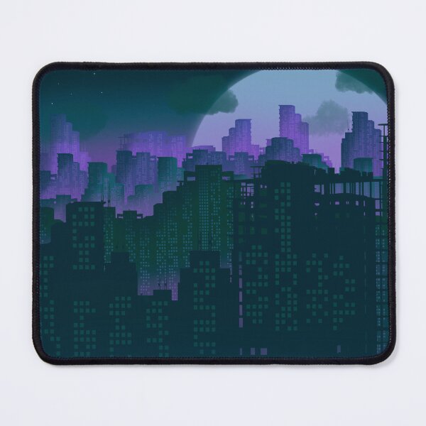 Item preview, Green Purple Cityscape designed and sold by abbie-kae.