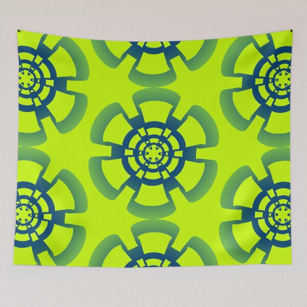 Item preview, Flower Wheel (BlueGreen) designed and sold by iAmAnAstronaut-.