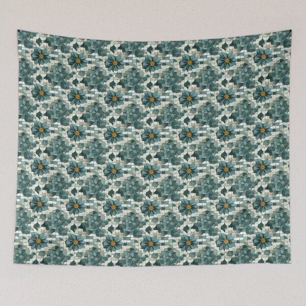 Item preview, Flowered stone mosaic (1/5) designed and sold by sabantha.